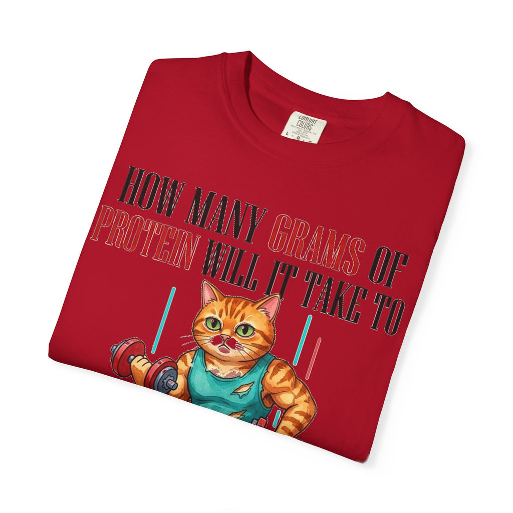 How Many Grams Of Protein Restore The Light In My Eyes Wide Shirt, Buff Gym Cat Tee, Funny Lifting Shirt, Gym Gift