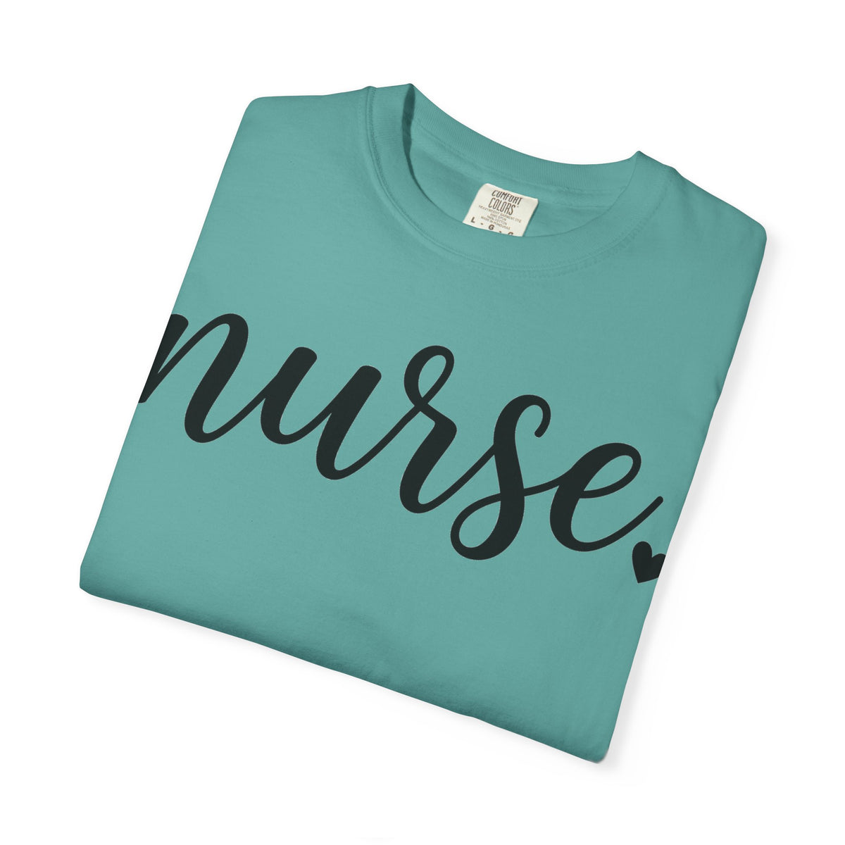 Nurse Script Heart Shirt, Bold Hand Lettered Nurse Tee, Minimal RN Shirt, Nurse Week Gift