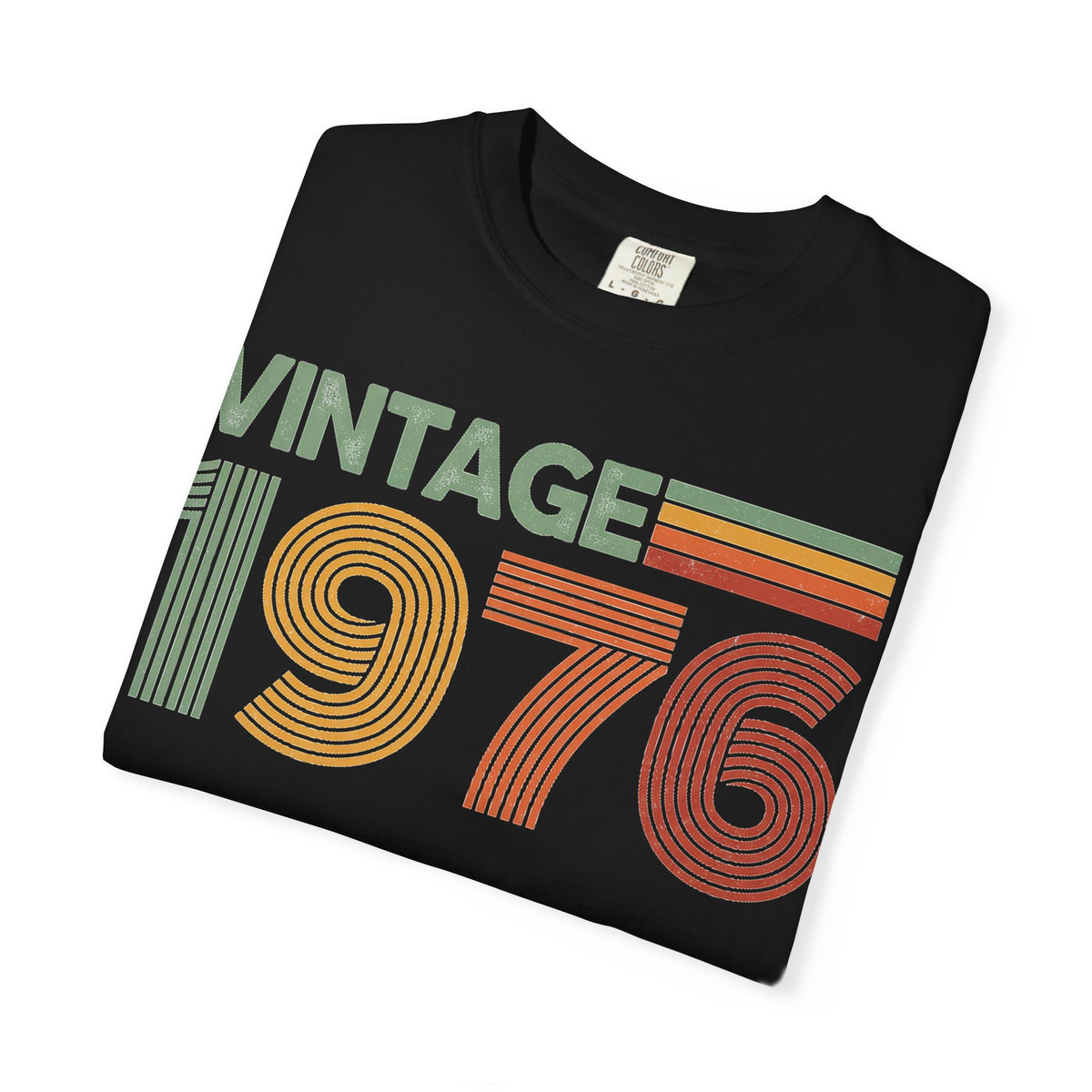 Vintage 1976 Classic Shirt, Seventies Stripe Birthday Tee, Born In 1976 Shirt, 50th Birthday Gift