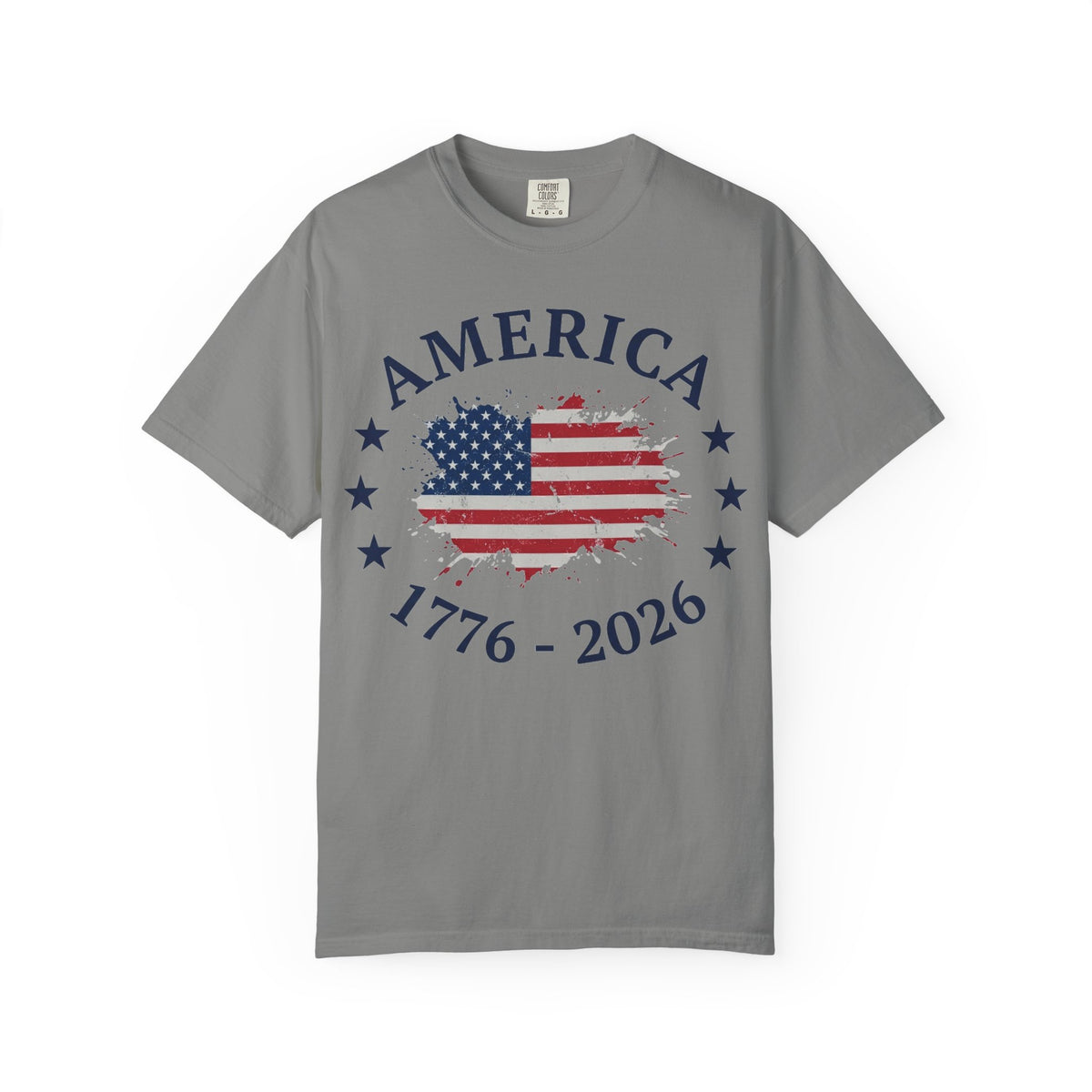 America 1776 2026 Shirt, Distressed Flag Oval Tee, Patriotic 250th Anniversary Shirt, Fourth Of July Gift