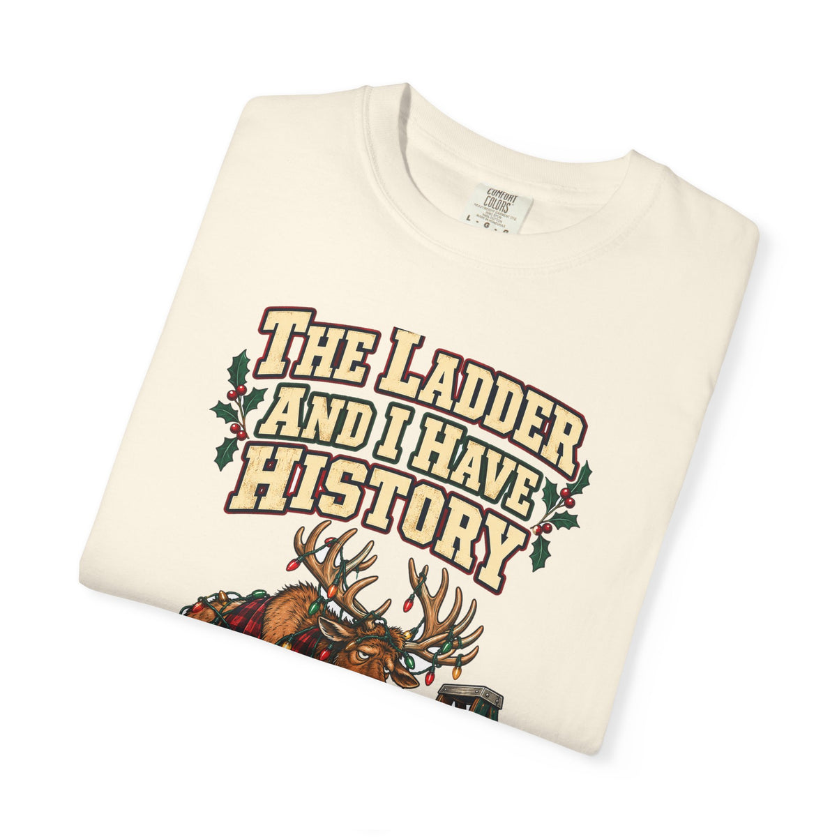 Funny Christmas Dad Shirt The Ladder And I Have History Shirt, Funny Holiday Gift Shirt, Christmas Gift Idea