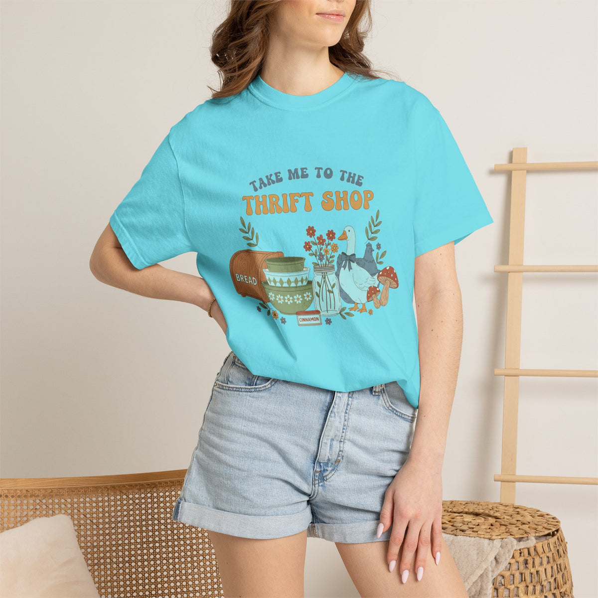 Take Me To The Thrift Shop Tall Shirt, Thrifted Treasures Still Life Tee, Vintage Lover Shirt, Thrifting Gift