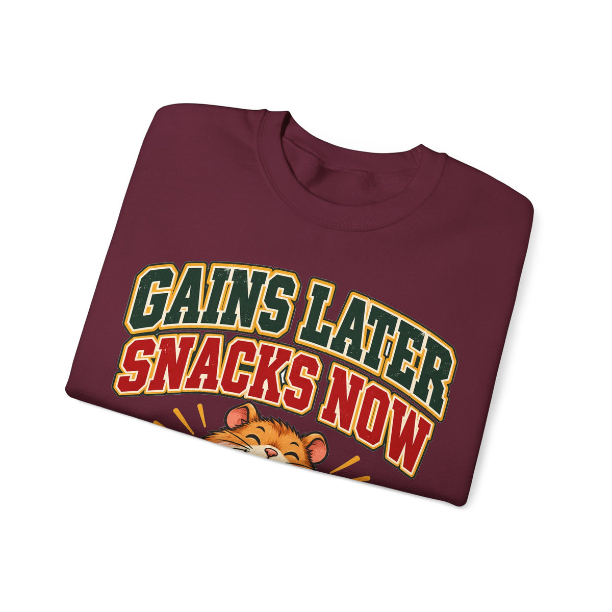 funny gym Sweatshirt Gains Later Snacks Now Sweatshirt, Funny Graphic Sweatshirt,