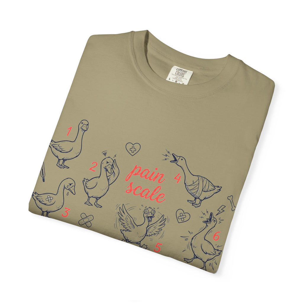 Goose Pain Scale Shirt, Funny Nurse Pain Chart Tee, 1 to 10 Goose Shirt, RN Gift