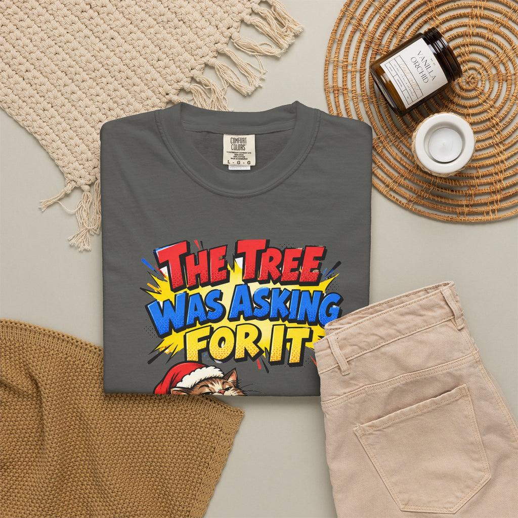 Funny Cat Gift The Tree Was Asking For It Ornament Mug Shirt Christmas Gift for Cat Mom Cat Dad Cat Lover