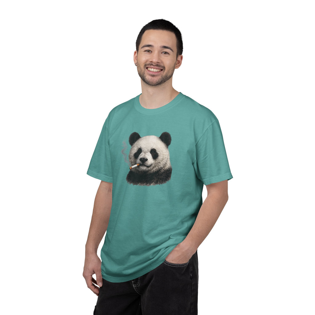 Smoky Panda Tee — Graphic Panda Smoking Design T-Shirt