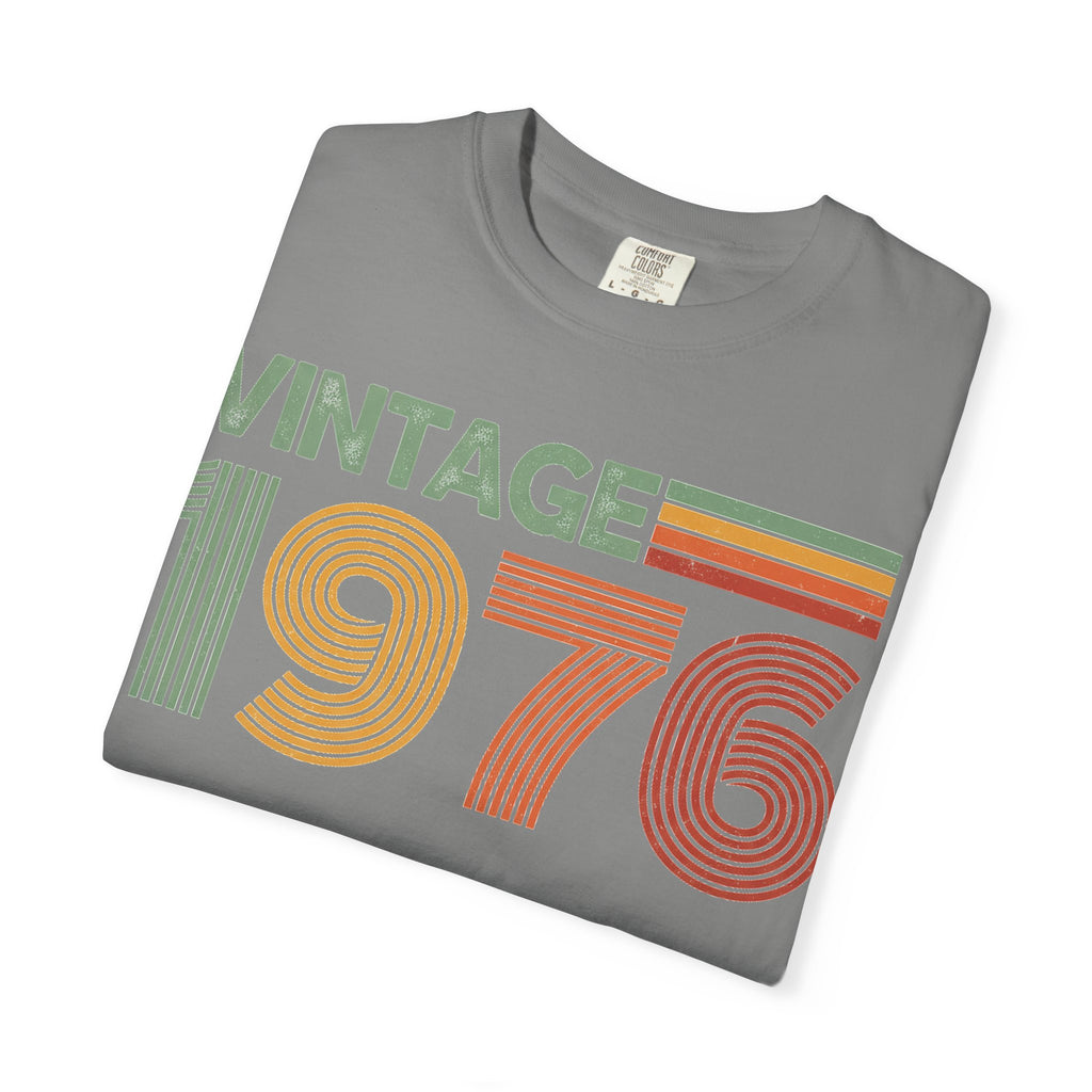 Vintage 1976 Classic Shirt, Seventies Stripe Birthday Tee, Born In 1976 Shirt, 50th Birthday Gift