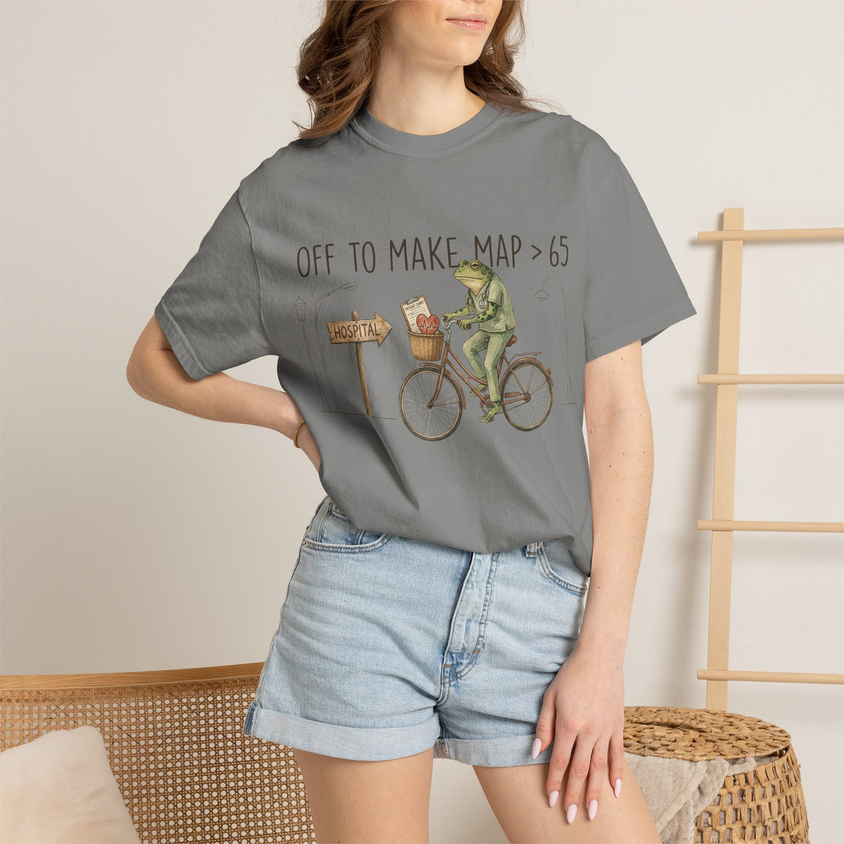 Off To Make MAP Over 65 Shirt, Funny ICU Nurse Frog Tee, Critical Care Nurse Shirt, RN Gift
