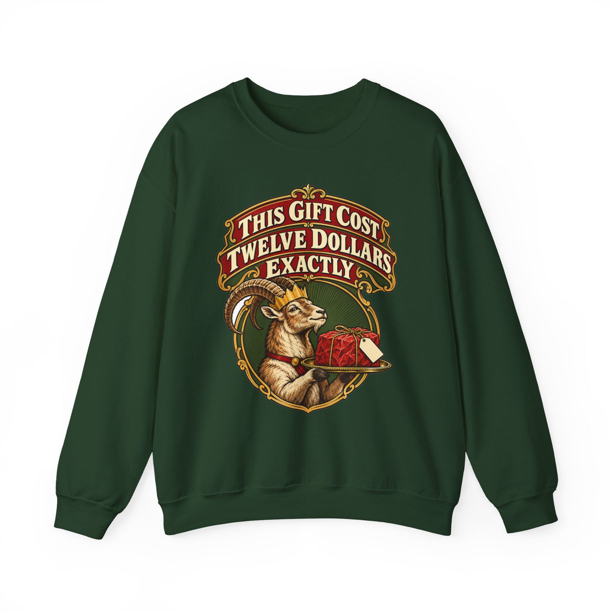White Elephant Gift This Gift Cost Twelve Dollars Exactly Sweatshirt, Funny Gift Exchange Gift, Christmas Gift, Funny Tee
