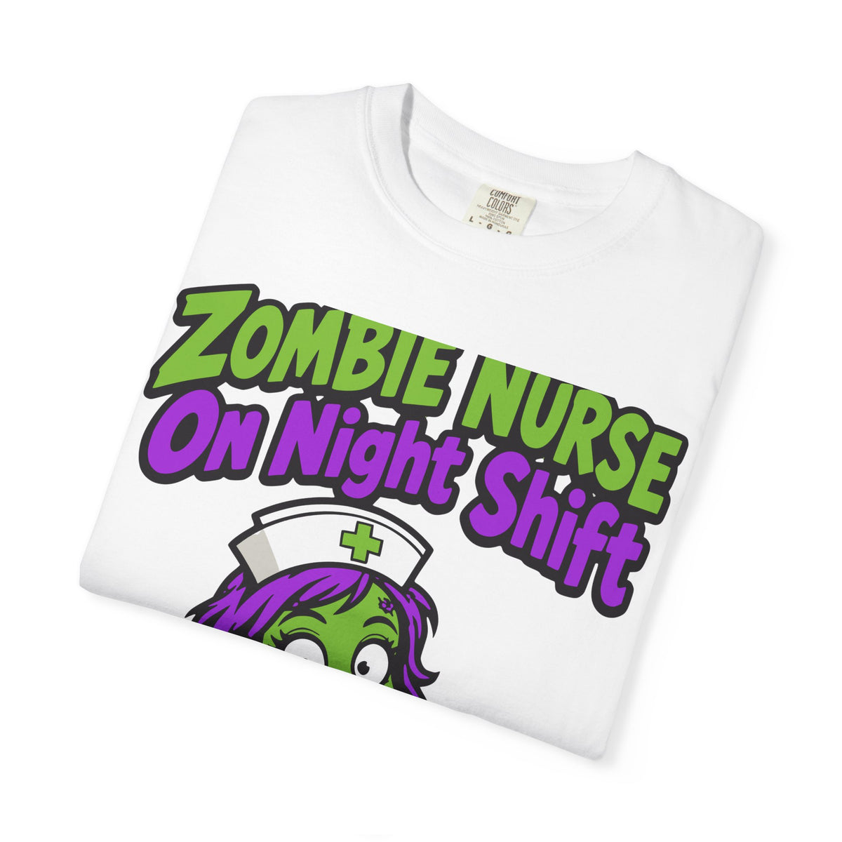 Zombie Nurse On Night Shift Halloween Shirt, Funny Nurse Zombie Tee
