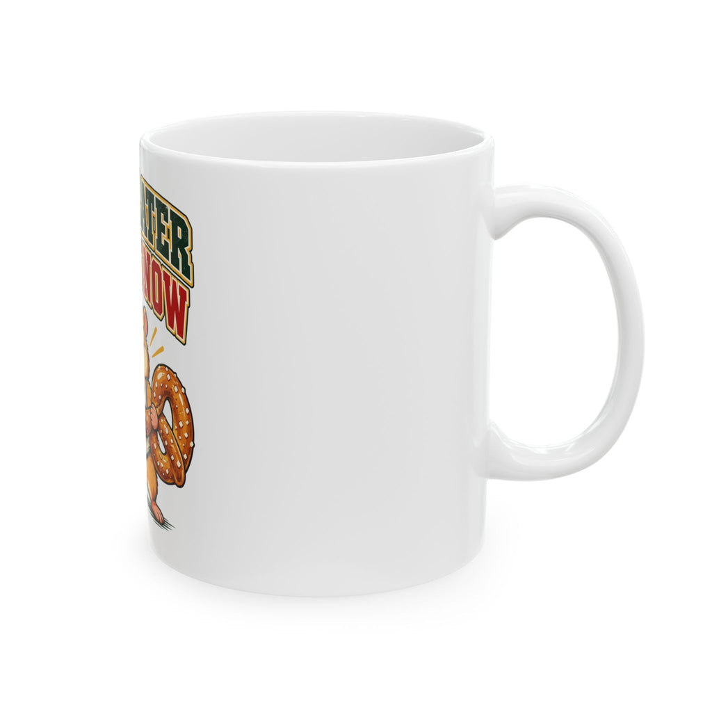 Gains Later Snacks Now Mug, Funny Gym Lover Gift for Him Her, Workout Christmas Gift, Coffee Mug 11oz 15oz