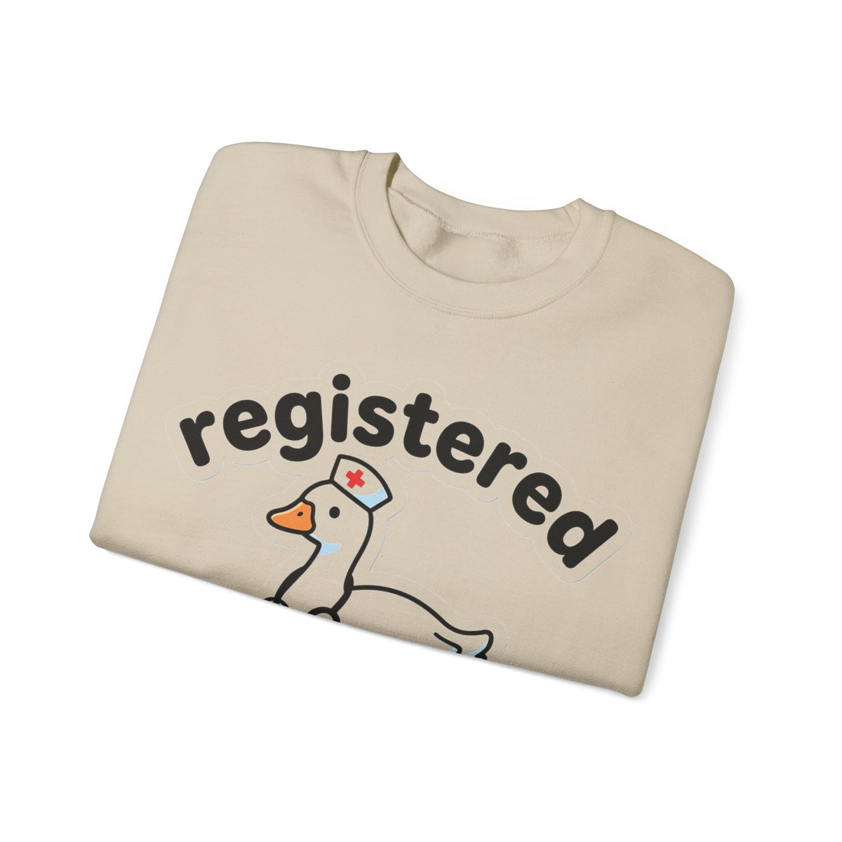 Registered Silly Goose Nurse Sweatshirt, Cute Goose Nurse Cap Sweatshirt, Funny Nurse Gift, Nursing Student Sweatshirt, RN Graduation Gift,