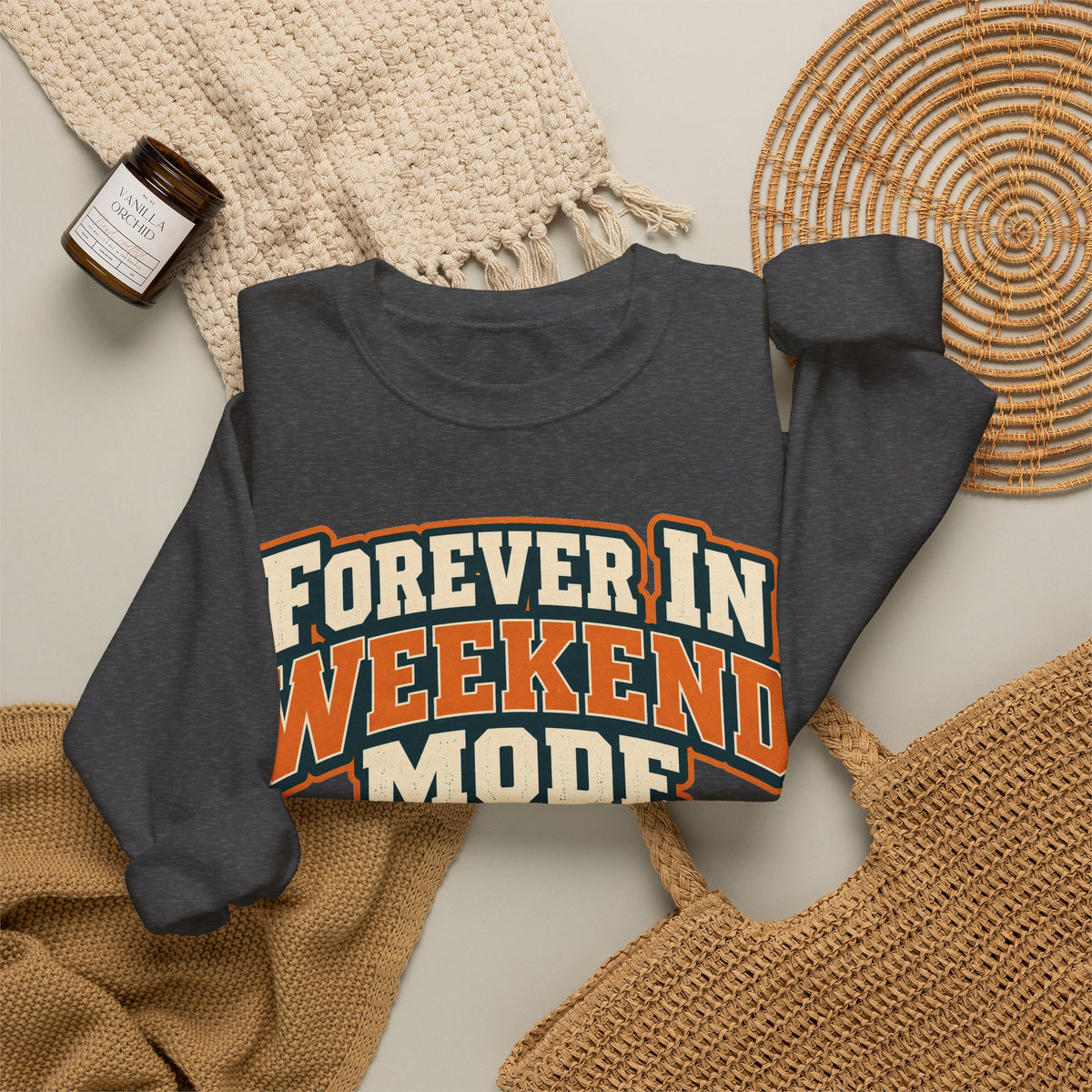 funny retirement Sweatshirt Forever In Weekend Mode Sweatshirt, Funny Retirement Gift Graphic Sweatshirt,