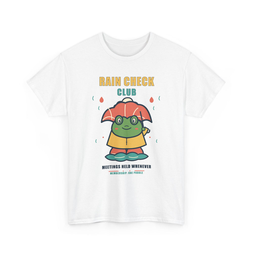 Rain Check Club Frog Tee — Meetings Held Whenever