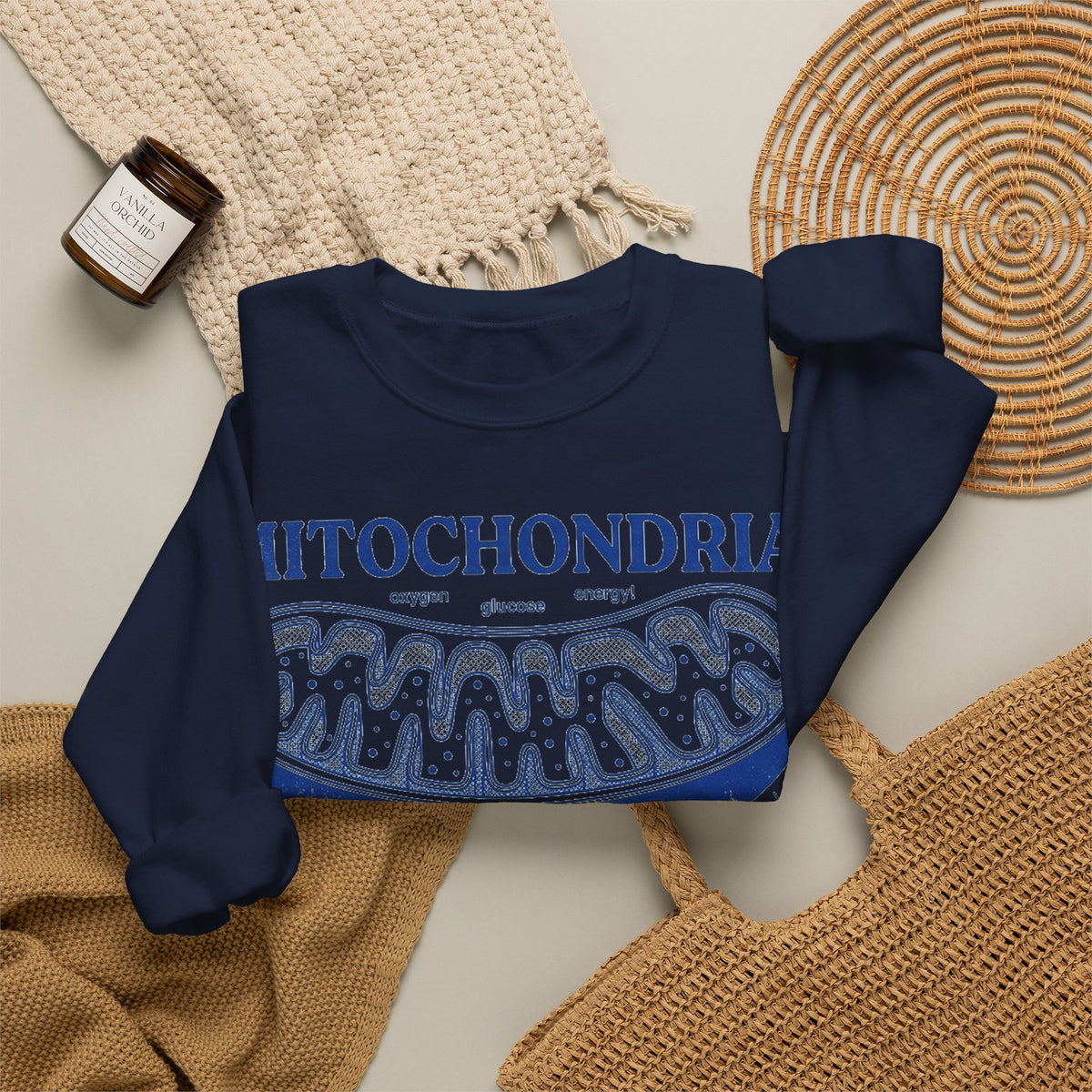 Mitochondria Powering Life Since Forever Sweatshirt, Retro Science Diagram Sweatshirt, Biology Teacher Gift, Science Nerd Sweatshirt, Cell B