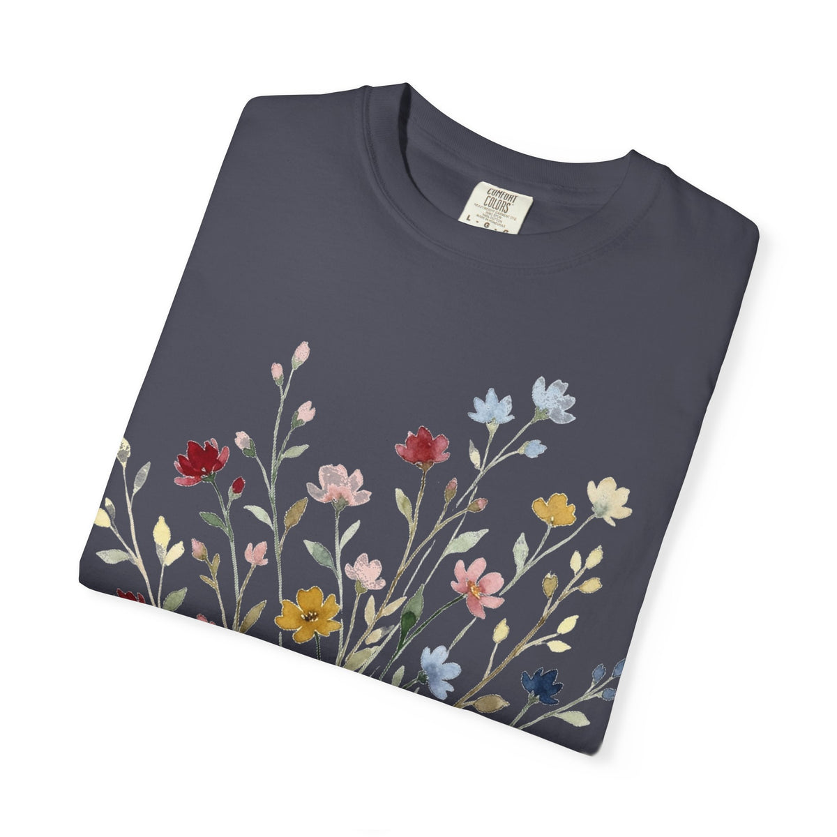 Watercolor Wildflower Spray Shirt, Painted Meadow Bouquet Tee, Cottagecore Floral Shirt, Garden Gift