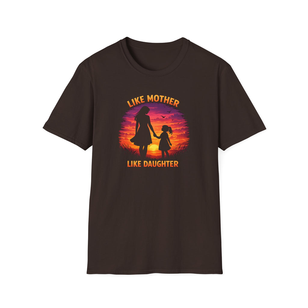 Like Mother Like Daughter T-Shirt — Sunset Silhouette Mother's Day Tee