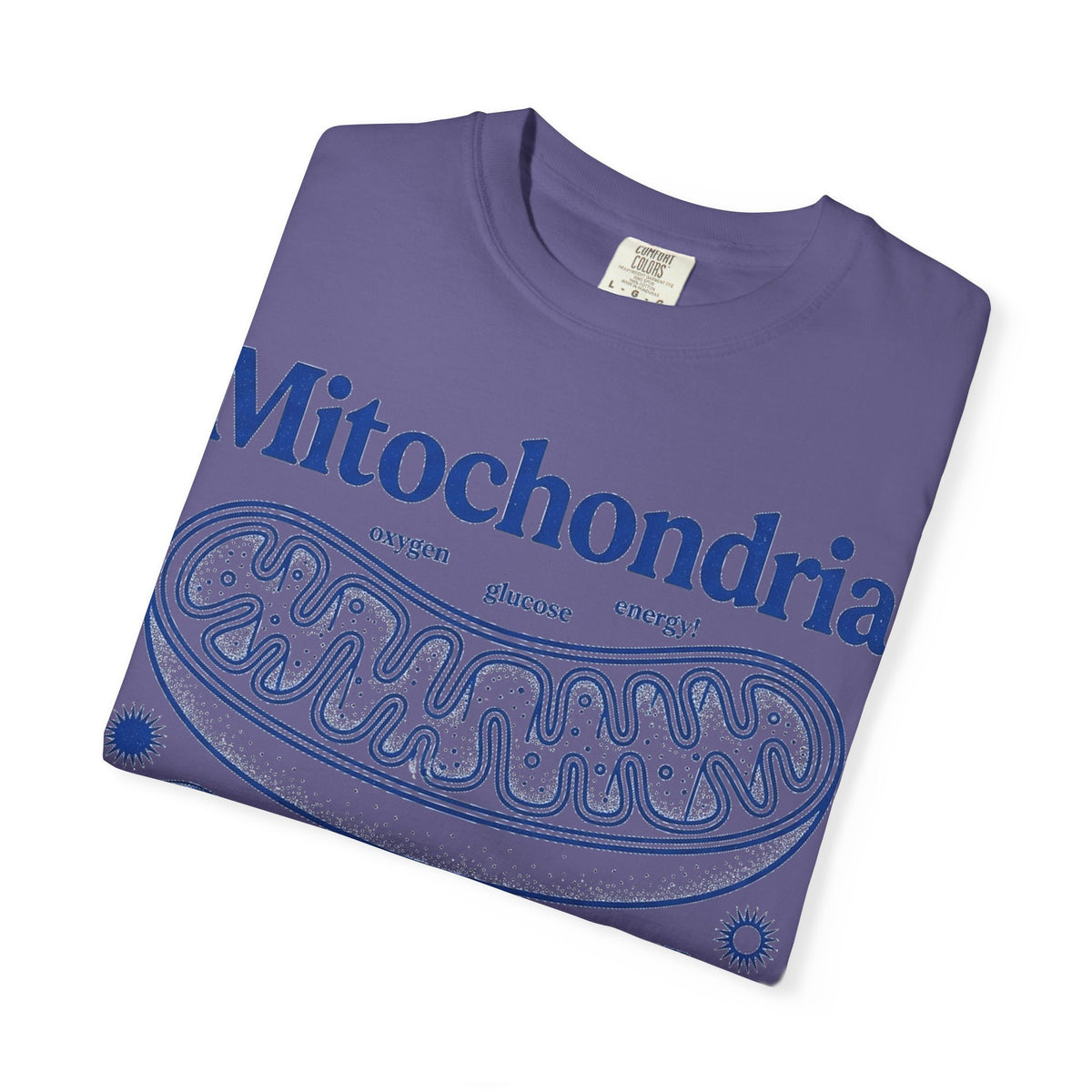 Mitochondria Powering Life Since Forever Tall Shirt, Retro Biology Poster Tee, Science Teacher Shirt, Nerd Gift