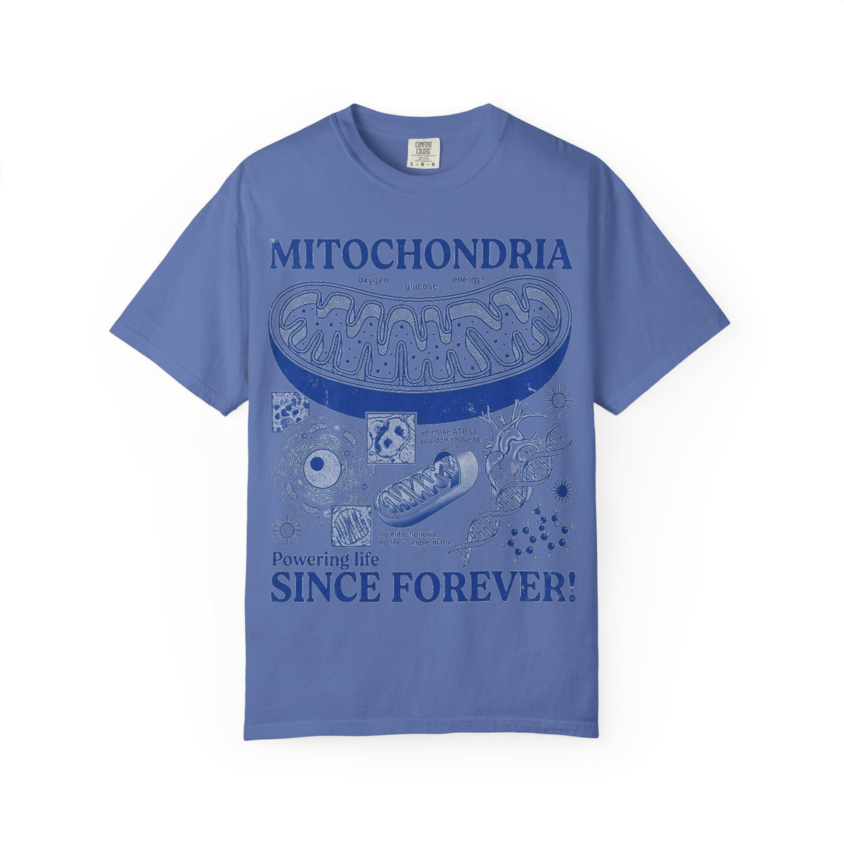 Mitochondria Powering Life Since Forever Shirt, Funny Biology Teacher Tee, Science Nerd Shirt, Student Gift