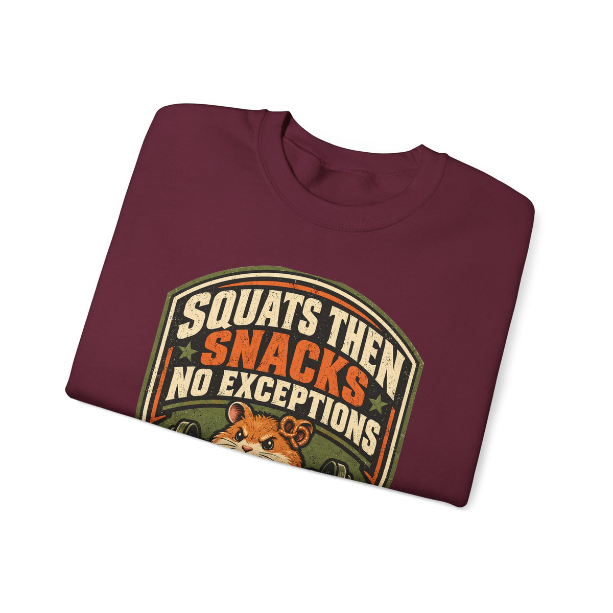 Funny Gym Sweatshirt Squats Then Snacks No Exceptions Sweatshirt, Leg Day Gift