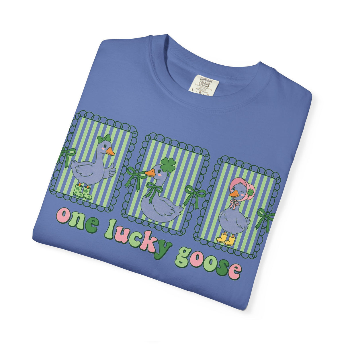 One Lucky Goose Shirt, St Patricks Day Goose Trio Tee, Funny Irish Shirt, Shamrock Gift