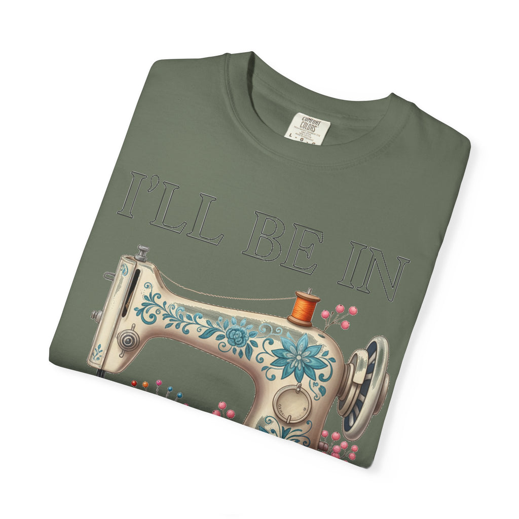 I'll Be In My Office Cream Sewing Machine Shirt, Quilter Humor Tee, Vintage Seamstress Shirt, Sewing Gift