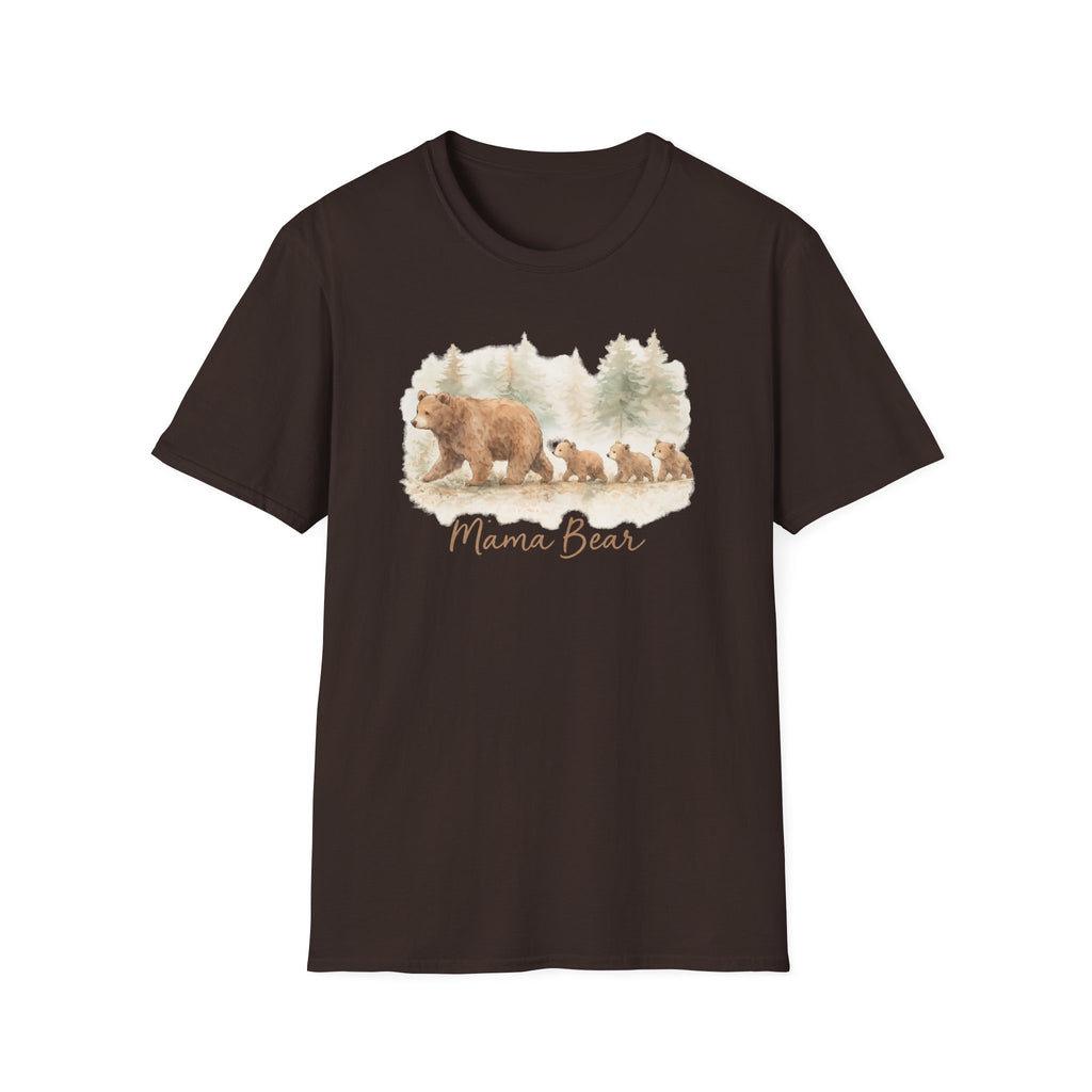 Mama Bear T-Shirt — Woodland Bear Mom Graphic Tee