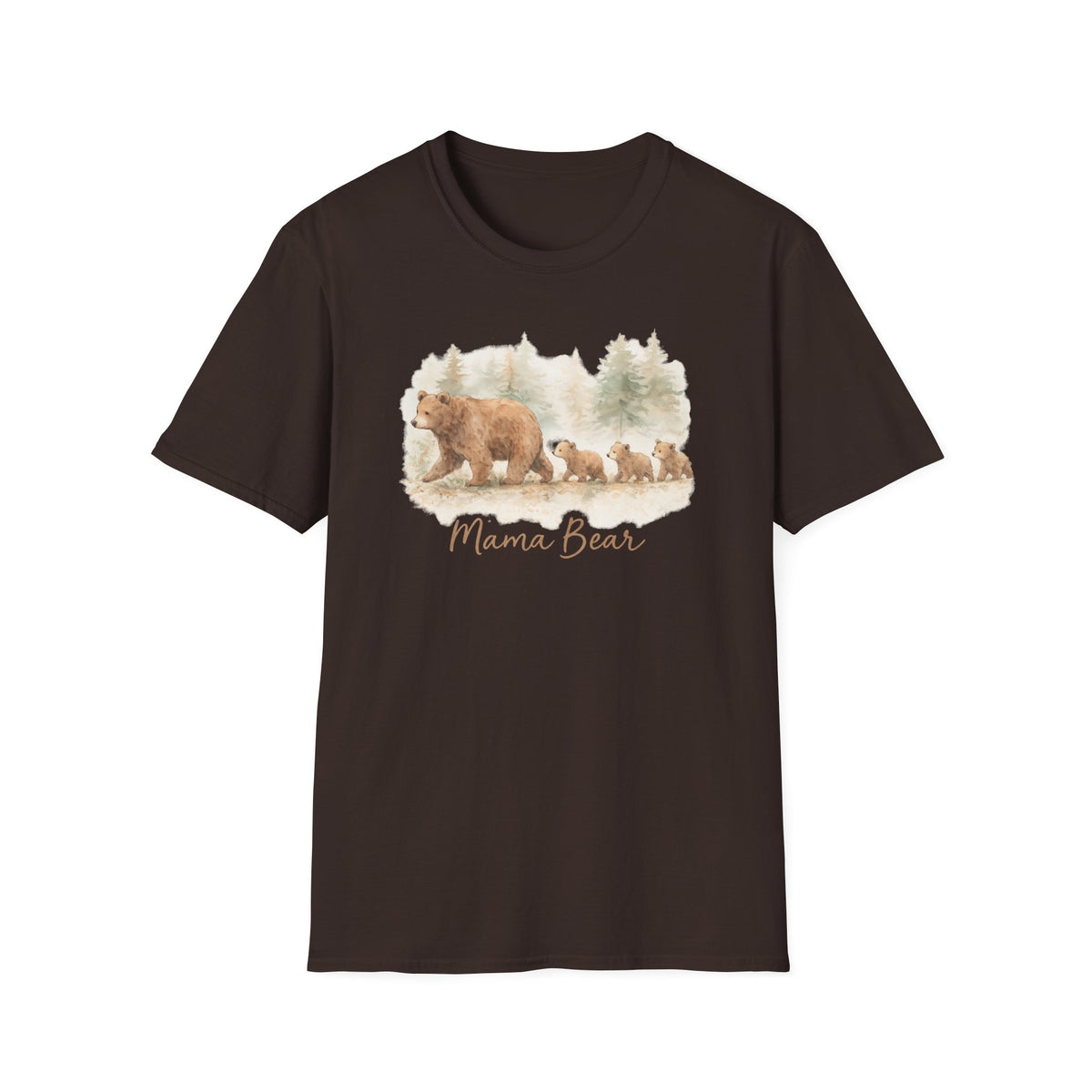 Mama Bear T-Shirt — Woodland Bear Mom Graphic Tee