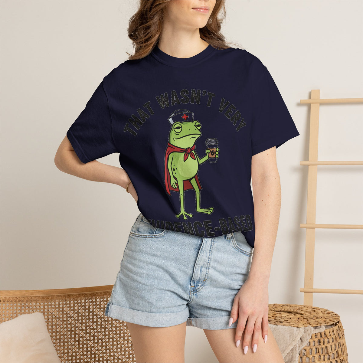 That Wasn't Very Evidence-Based Of You Bold Shirt, Superhero Frog Nurse Tee, Funny RN Shirt, Nurse Gift