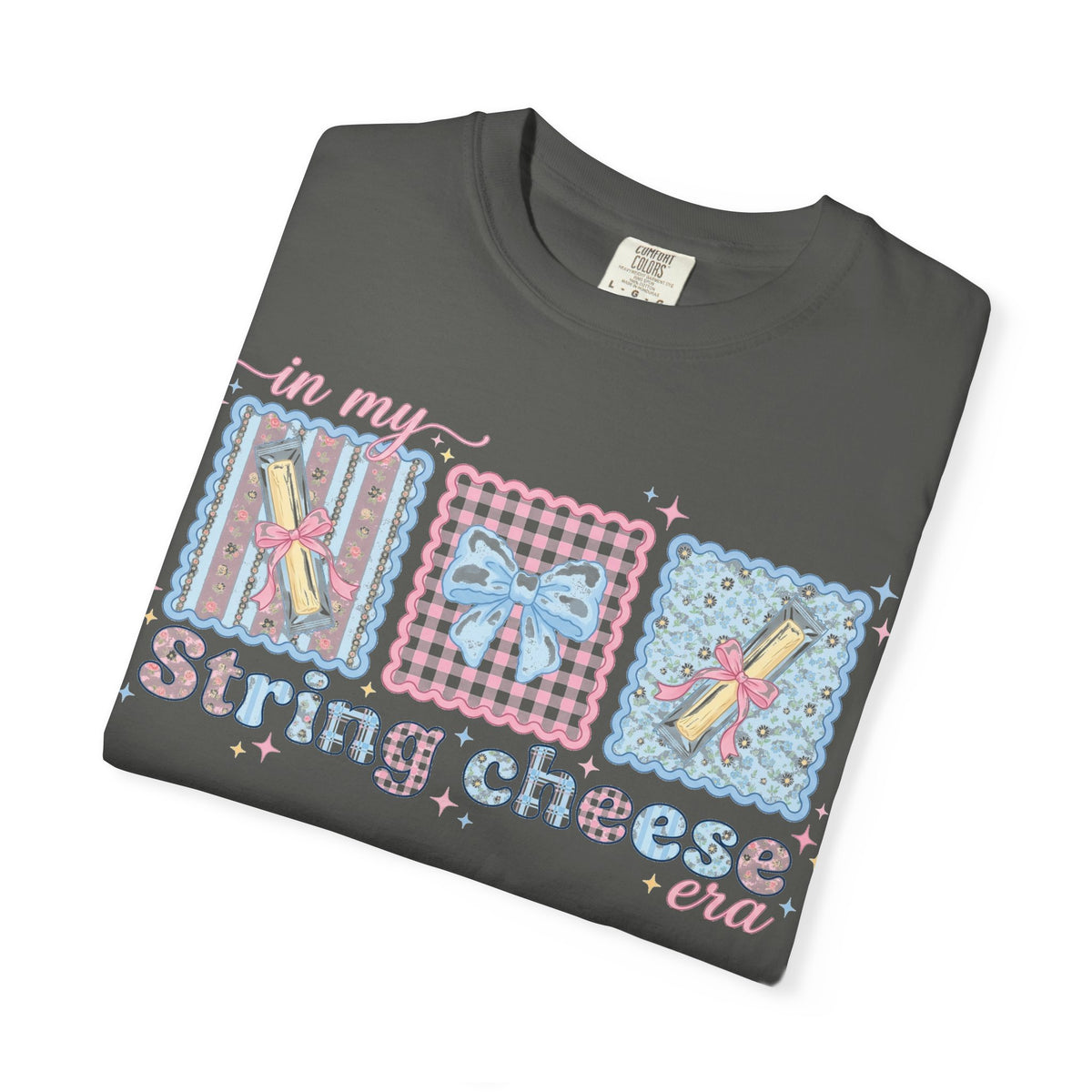 In My String Cheese Era Shirt, Coquette Bow Snack Tee, Funny Girl Dinner Shirt, Cute Gift