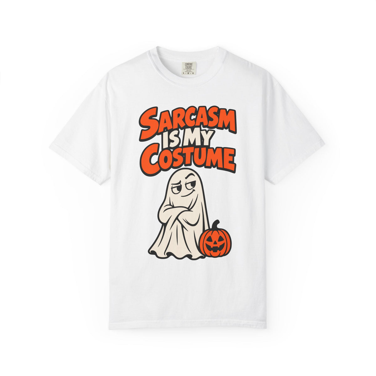 Sarcasm Is My Costume Halloween Shirt, Funny Ghost Tee, Retro Sarcastic Humor