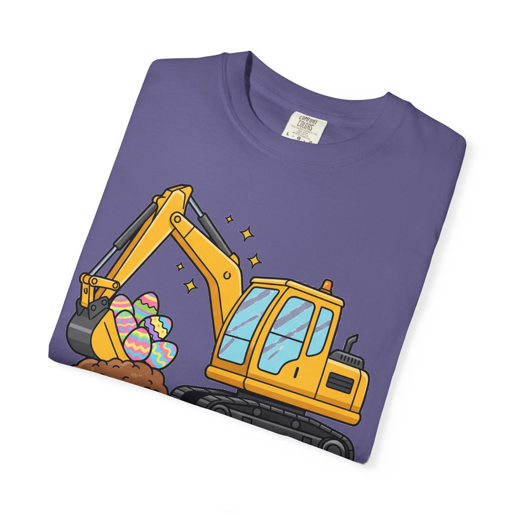 Eggs-Cavator Big Digger Shirt, Easter Excavator Tee, Construction Easter Shirt, Kids Easter Gift