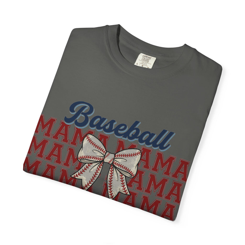 Baseball Mama Three Row Shirt, Varsity Repeat Mama Tee, Baseball Bow Mom Shirt, Little League Gift