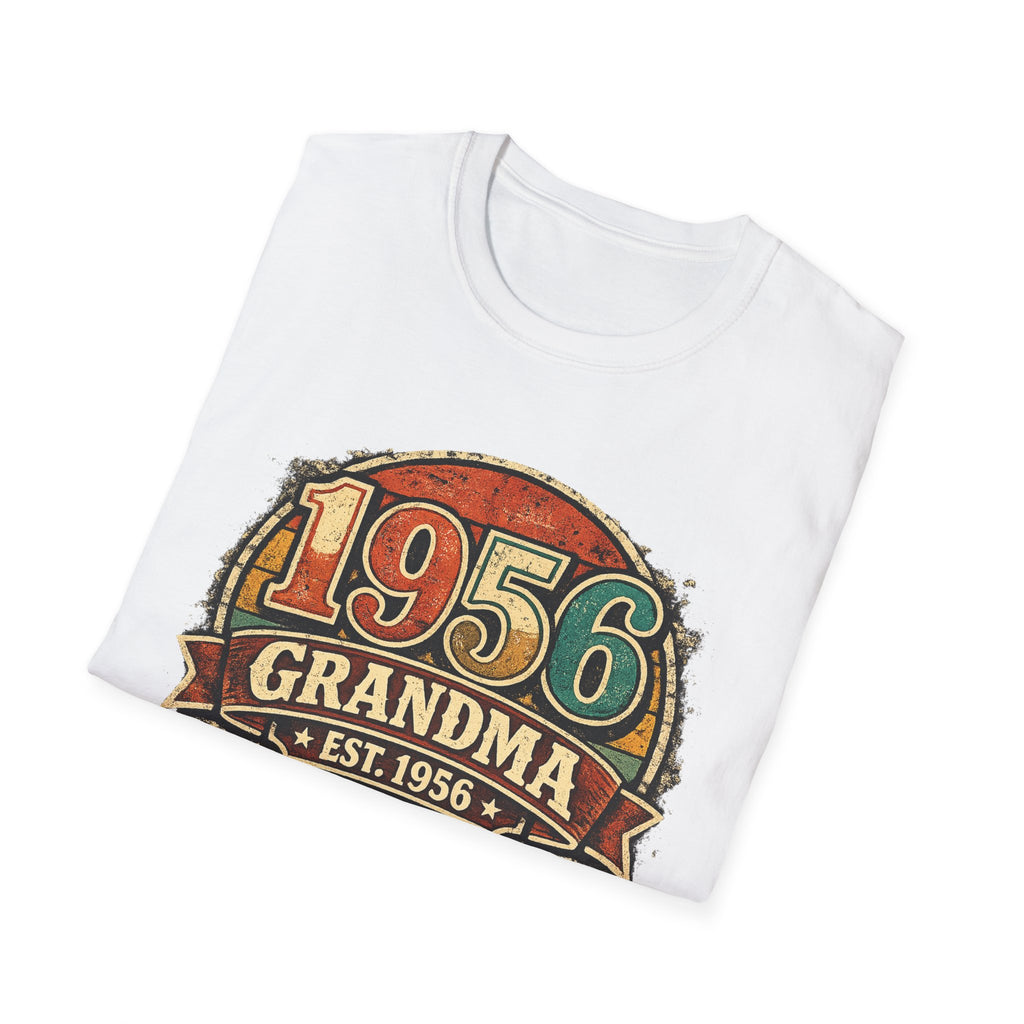 1956 Grandma T-Shirt – Vintage Established 1956 Birthday Gift