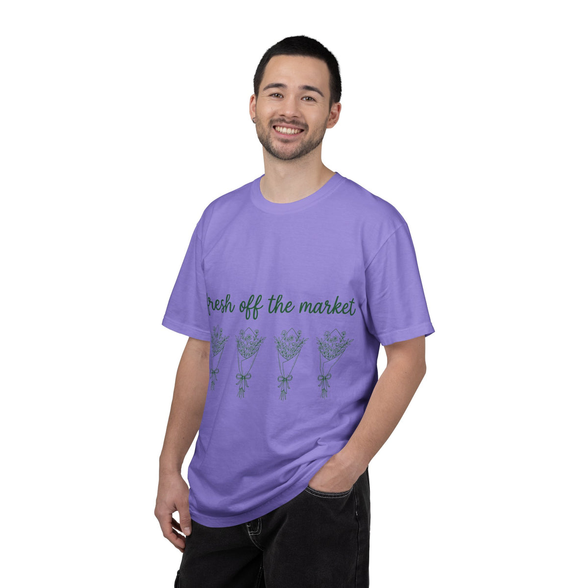 Fresh Off The Market Shirt, Line Art Flower Bouquet Tee, Newly Single Funny Shirt, Divorce Gift