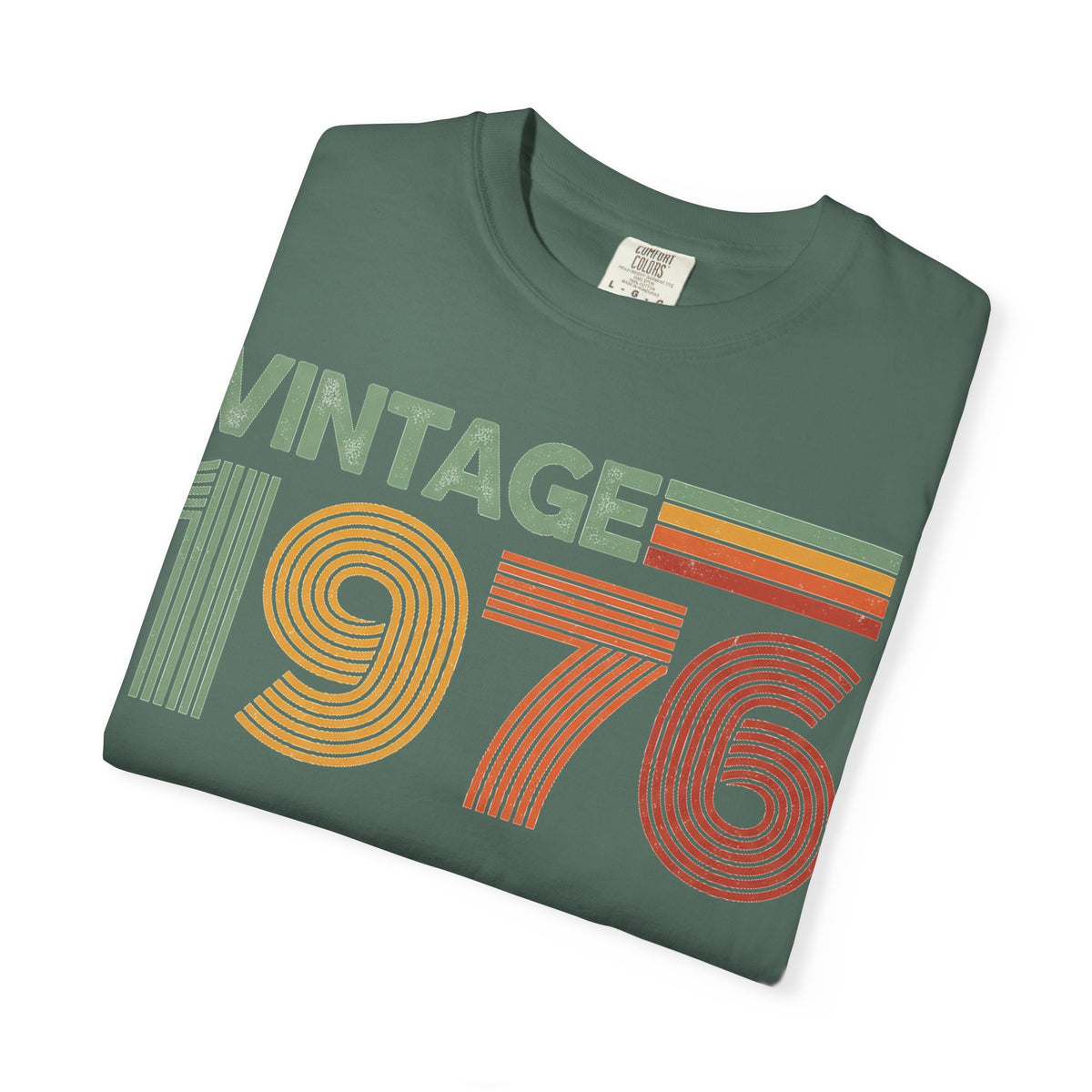 Vintage 1976 Classic Shirt, Seventies Stripe Birthday Tee, Born In 1976 Shirt, 50th Birthday Gift