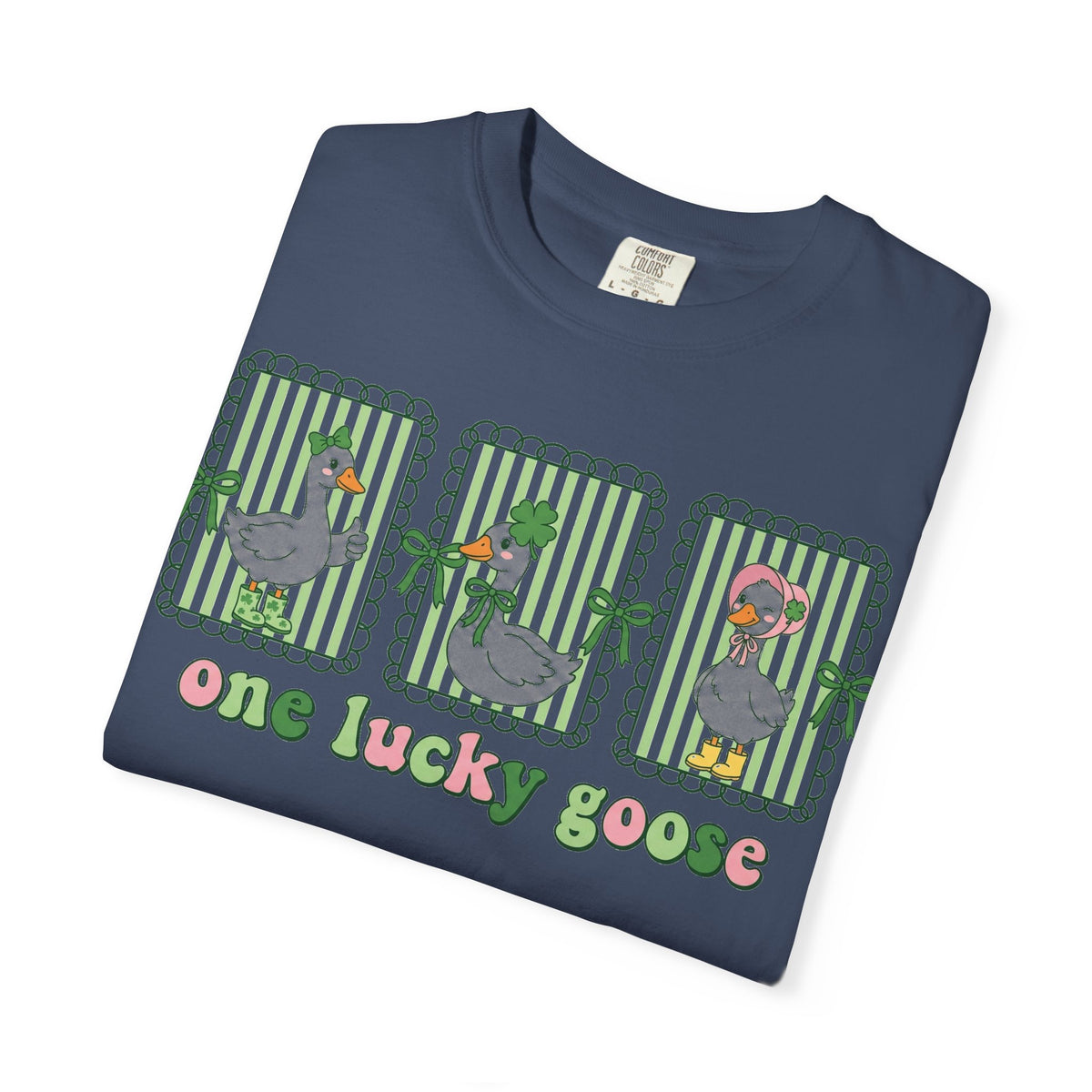 One Lucky Goose Shirt, St Patricks Day Goose Trio Tee, Funny Irish Shirt, Shamrock Gift