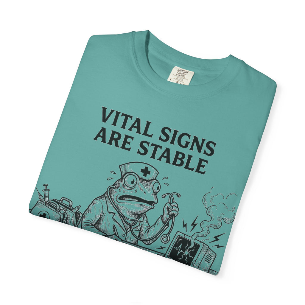 Vital Signs Are Stable I Am Not Shirt, Funny Nurse Frog Tee, Burnt Out RN Shirt, Night Shift Gift