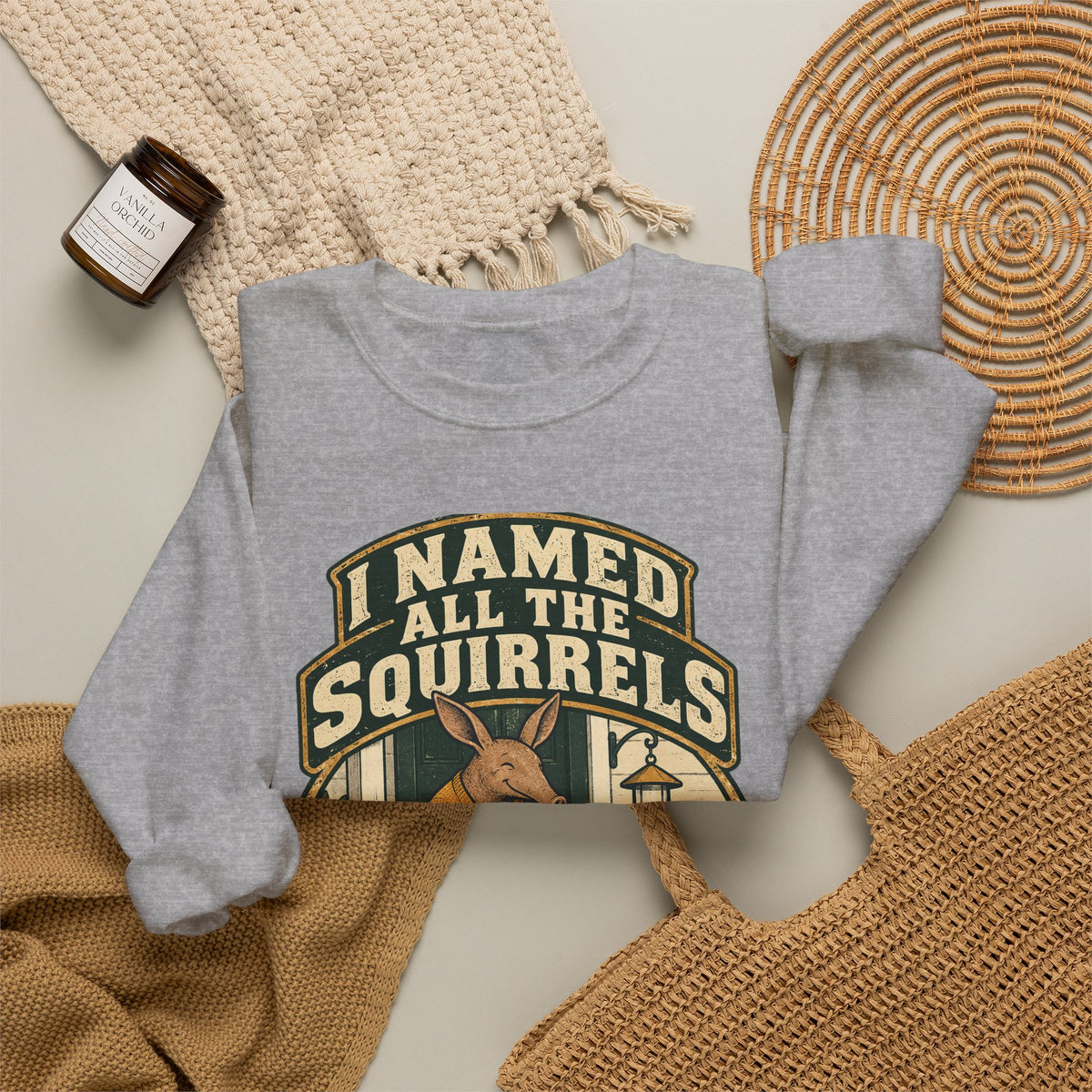 Funny Retirement Sweatshirt I Named All The Squirrels Retired Gift Comfort Colors Tee for Men and Women