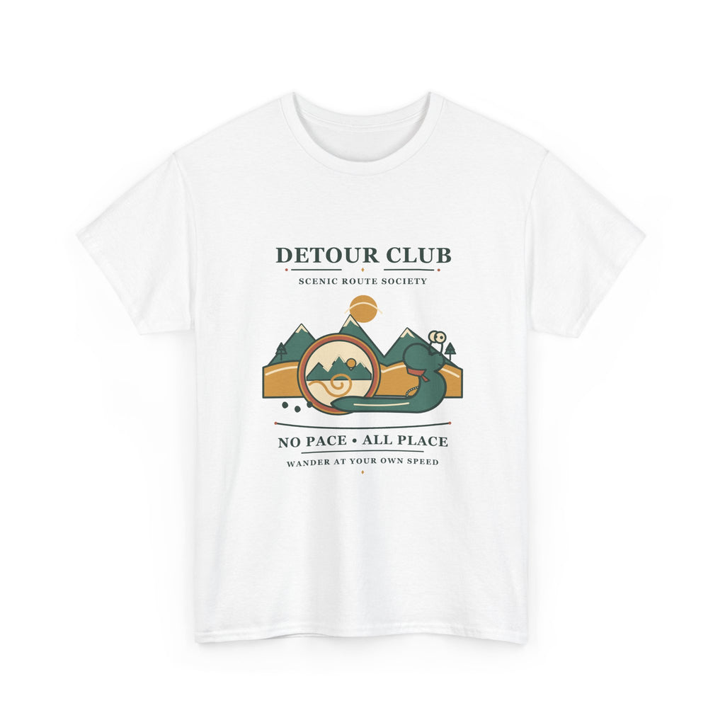 Detour Club Snail Hiker T-Shirt — No Pace, All Place