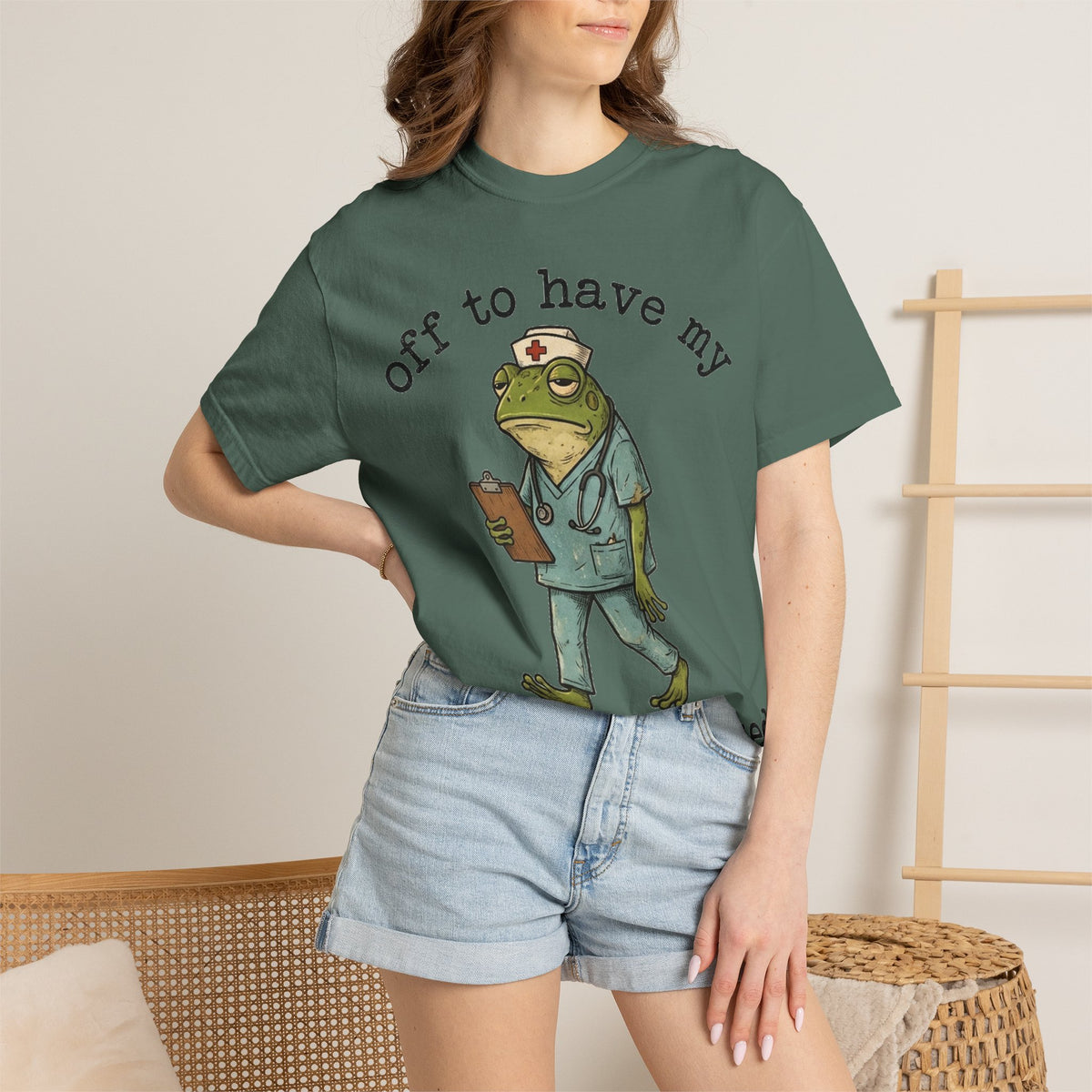 Off To Have My Flabbers Gasted Shirt, Funny Nurse Frog Tee, Sarcastic Scrubs Shirt, RN Gift