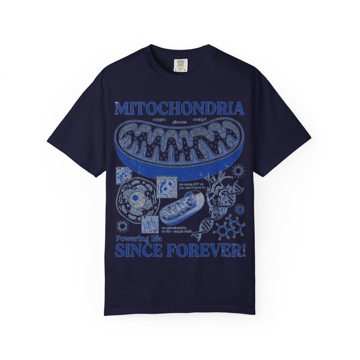 Mitochondria Powering Life Since Forever Shirt, Funny Biology Teacher Tee, Science Nerd Shirt, Student Gift