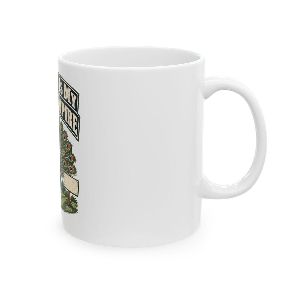 The Lawn Is My Whole Empire Mug, Funny Retirement Gift for Coworker, Retired Christmas Gift, Coffee Mug 11oz 15oz