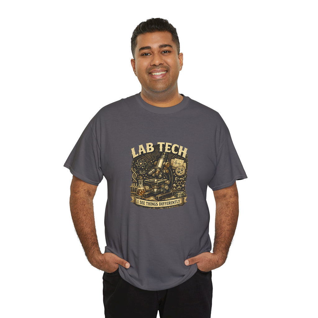 Lab Tech T-Shirt — "I Make Things Different" Vintage Science Tee