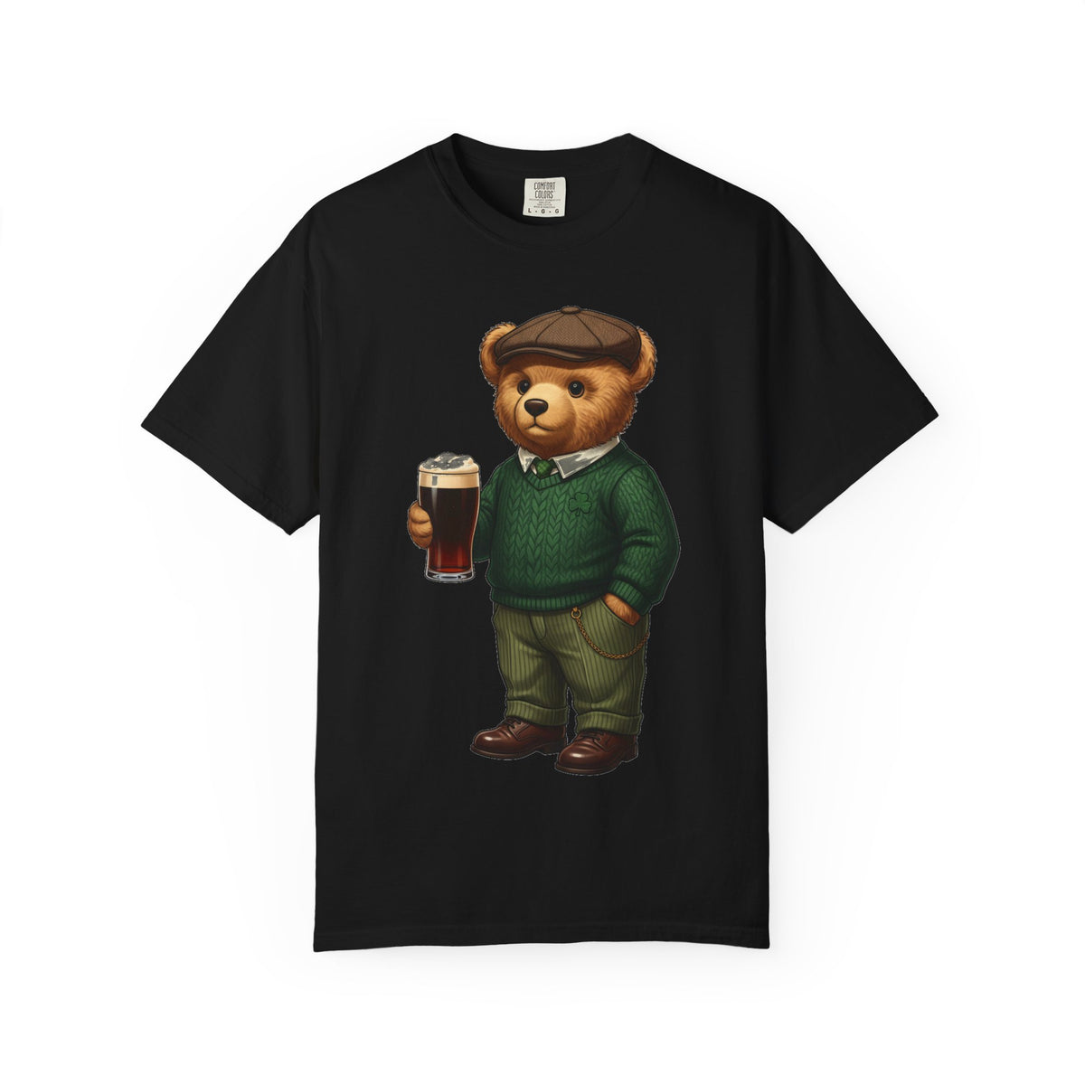 Irish Teddy Bear Pint Shirt, Shamrock Sweater Bear Tee, St Patricks Day Pub Shirt, Irish Gift