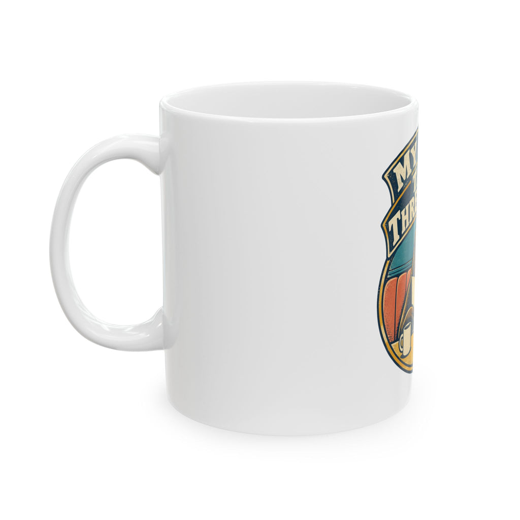 My Lunch Takes Three Hours Mug, Funny Retirement Gift for Coworker, Retired Christmas Gift, Coffee Mug 11oz 15oz