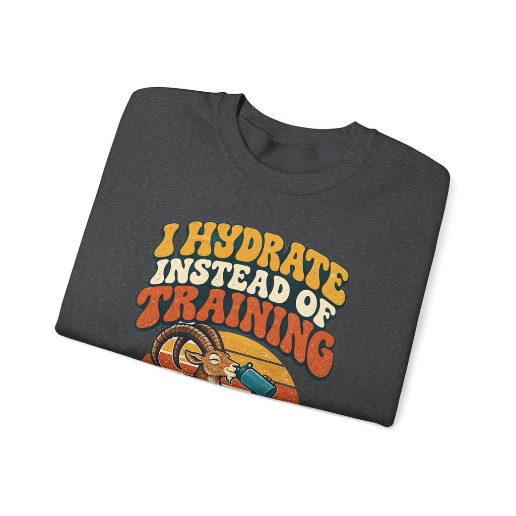 Funny Gym Sweatshirt I Hydrate Instead Of Training Workout Humor Tee Comfort Colors Fitness Gift Shirt