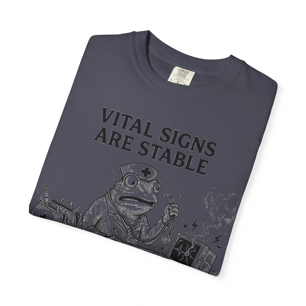 Vital Signs Are Stable I Am Not Shirt, Funny Nurse Frog Tee, Burnt Out RN Shirt, Night Shift Gift