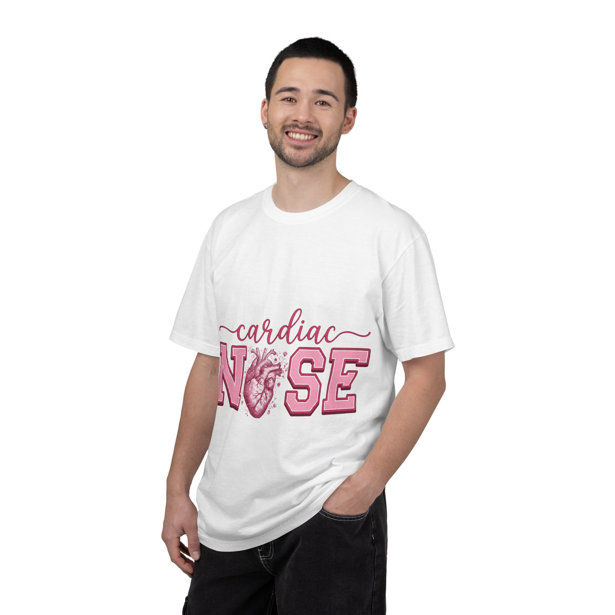 Cardiac Nurse Anatomical Heart Shirt, Pink Varsity Cardiology Tee, Cardiac RN Shirt, Nurse Gift