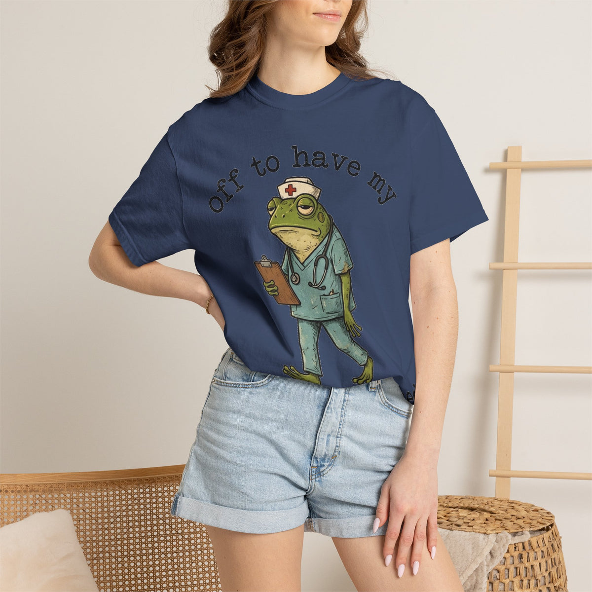 Off To Have My Flabbers Gasted Shirt, Funny Nurse Frog Tee, Sarcastic Scrubs Shirt, RN Gift